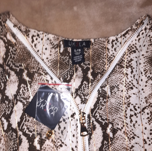 UK 2 la large blouse NWT - Picture 2 of 5